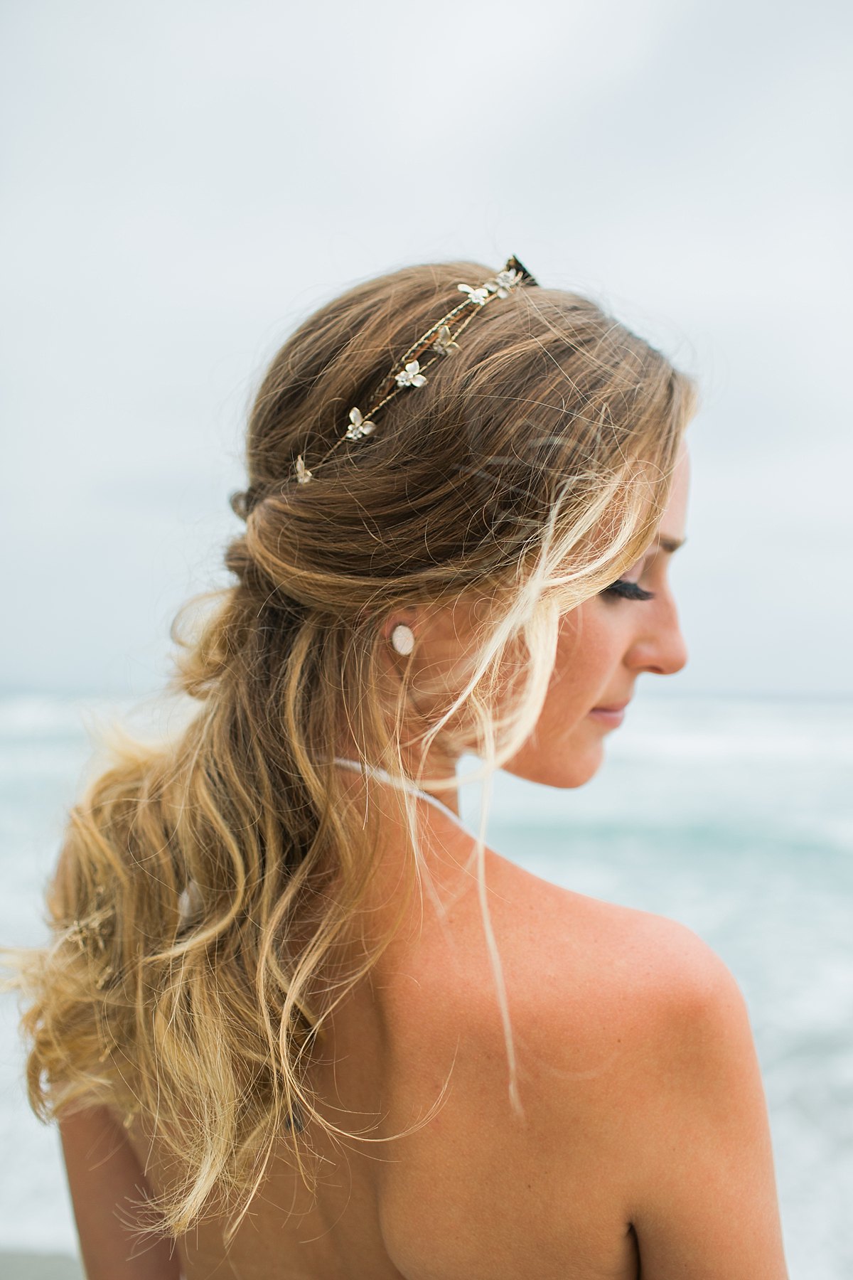 A delicate bridal headpiece from Styled by TC