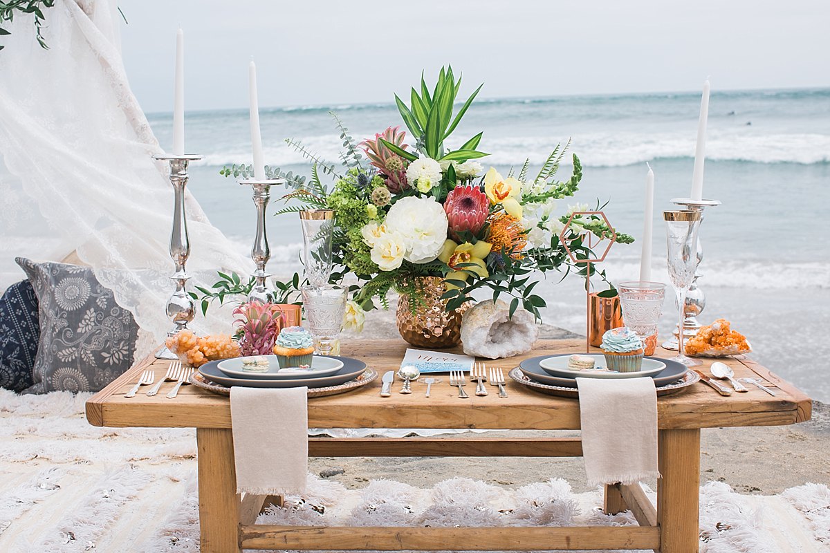 An intimate wedding on the beach in San Diego 