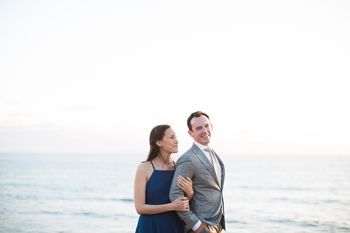sunset cliffs and little italy engagement photos