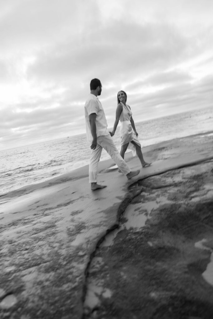 Windansea Beach, La Jolla engagement session photo.