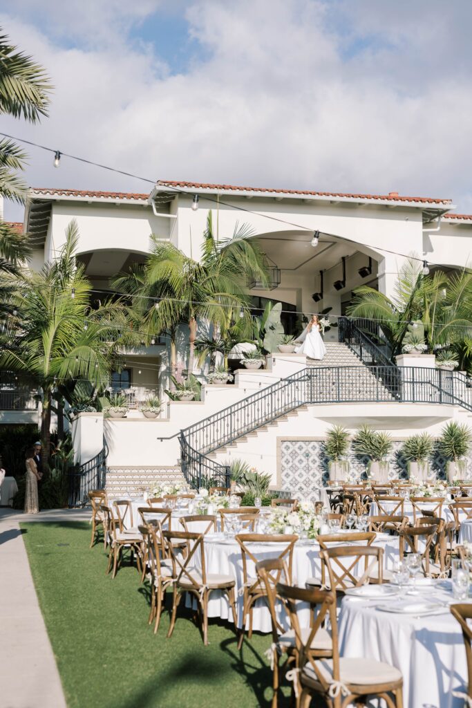 Wedding reception and bride at Park Hyatt Aviara