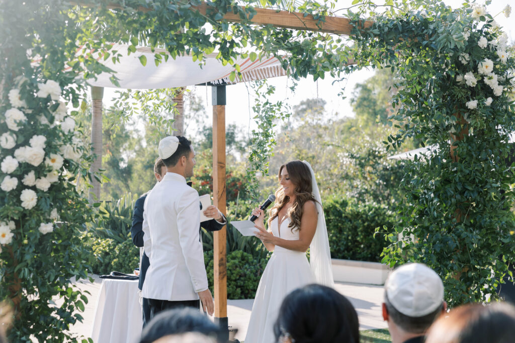 Park Hyatt Aviara wedding ceremony vow reading