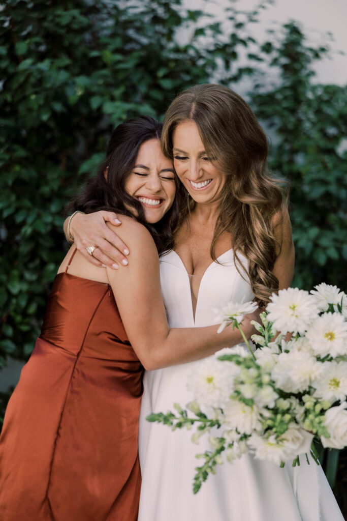 Bride and bridesmaid at Park Hyatt Aviara