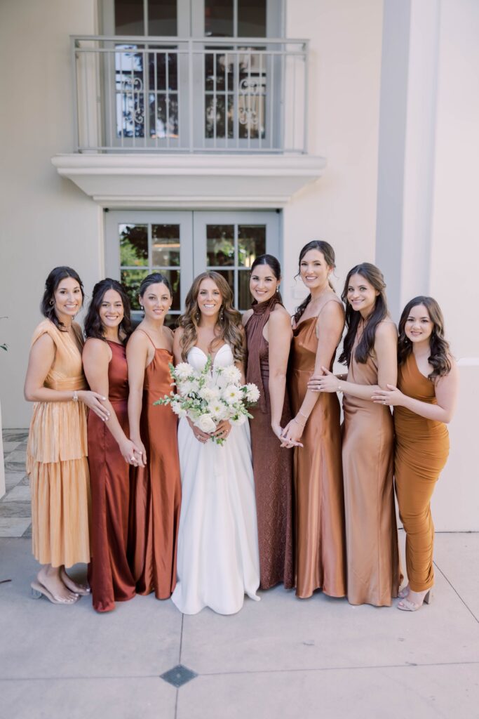 Bride and bridesmaids portrait at Park Hyatt Aviara