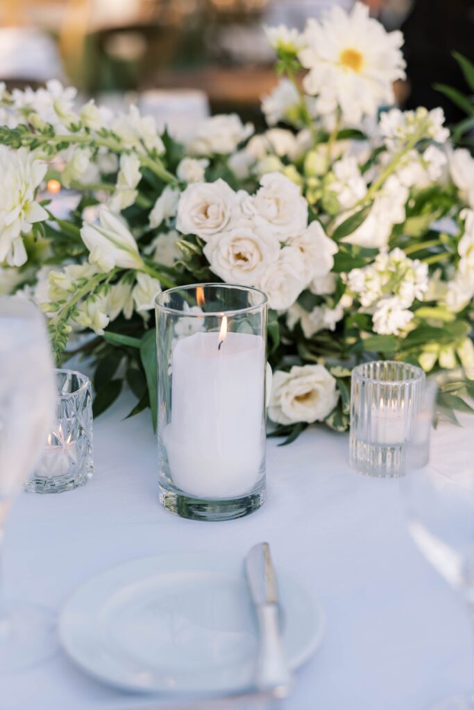 Wedding reception tablescape at Park Hyatt Aviara in San Diego